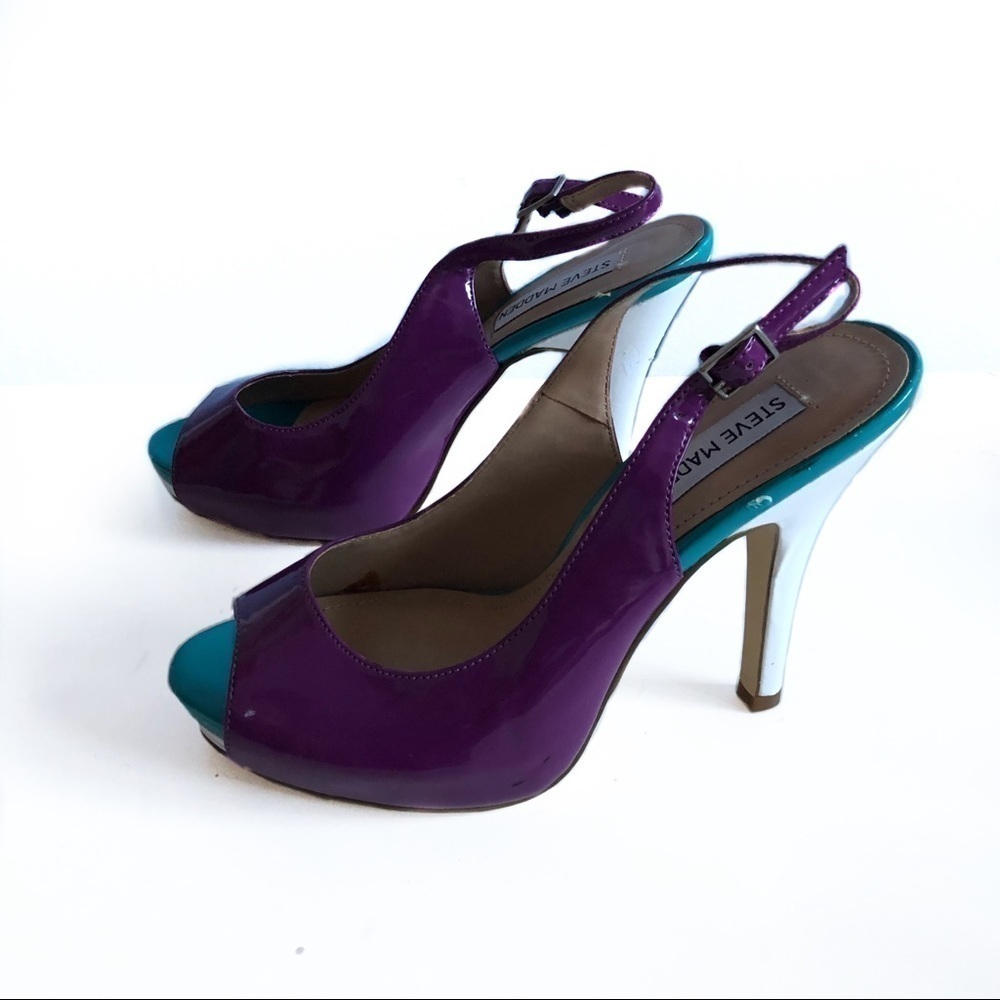 Steve Madden P-Evan slingback color block heels